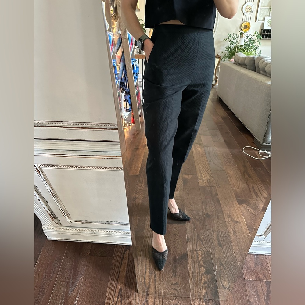 087: black Talbots size 8 cotton pants